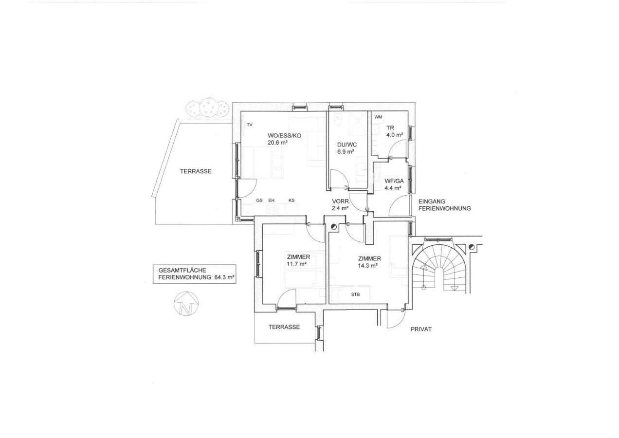 Ferienwohnung Daerflihof Bartholomäberg エクステリア 写真